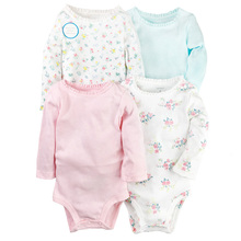 美国正品carters男女宝宝全棉长袖短袖无袖三角哈衣婴儿爬服睡衣