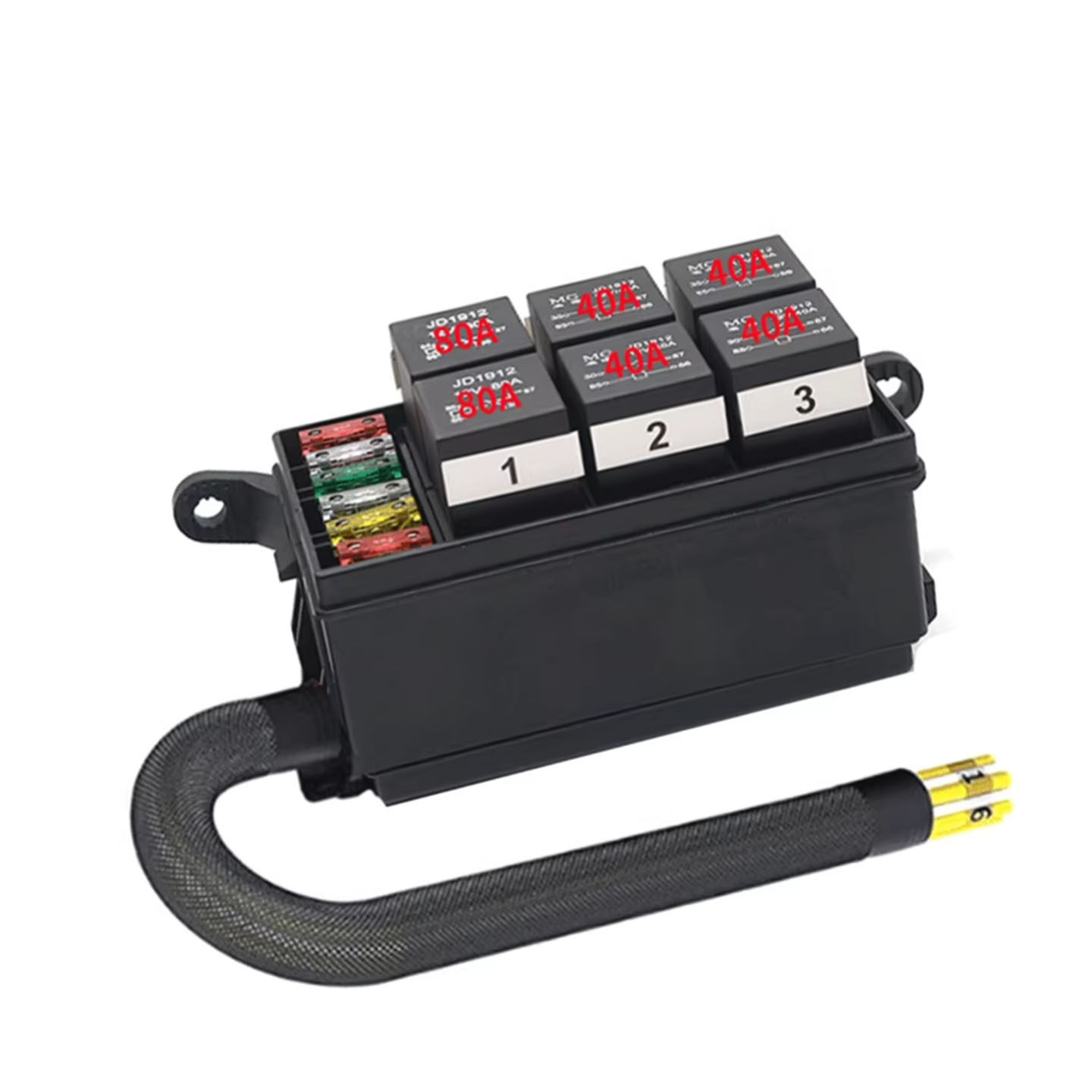 汽车越野车牧马人游琪侠猛禽改装6路自由拼装40A80A继电器保险盒,电子元器件市场,熔丝/保险丝座/断路器/保险管,淘宝优惠券,粉丝福利购,淘宝优惠卷