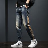 牛仔裤 子男款 男士 束脚大码 工装 广州新塘裤 2024新款 宽松潮牌春夏款