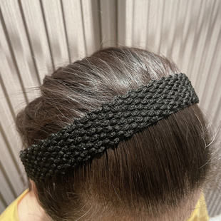 洗脸化妆美容不头疼简约黑无金属长软发帖魔法贴刘海贴发箍头箍