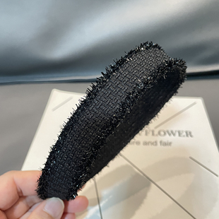 简约不勒头软头箍发箍发饰长刘海贴碎发粘发贴魔术贴洗脸整理