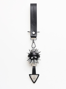 暗黑真皮铆钉钥匙扣GOFEFE