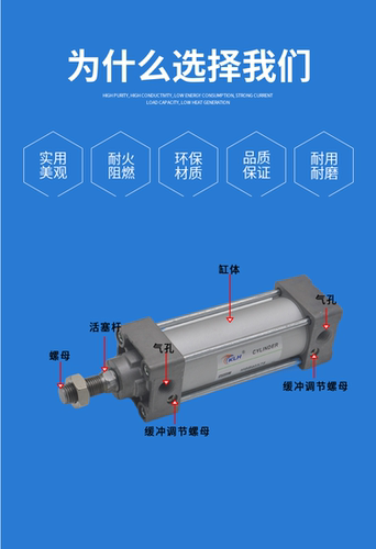 大推力原装KLH金龙发标准气缸MDBB/MBB100-25-50-75-100-125-150Z