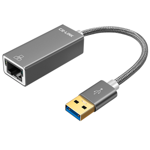 usb3.0千兆有线网卡转换器家用千兆告诉网卡台式机笔记本电脑usb转网口RJ45适用于苹果外置网线接口小米盒子