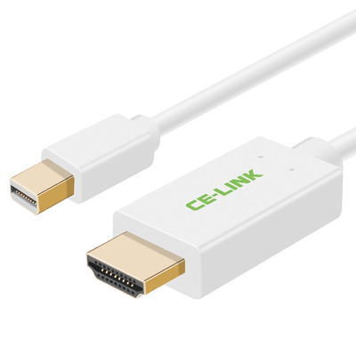 minidp转hdmi适用于苹果电脑macbook投影仪转换器vga雷电接口4K电视1080P微软surface笔记本DVI转接头线DP