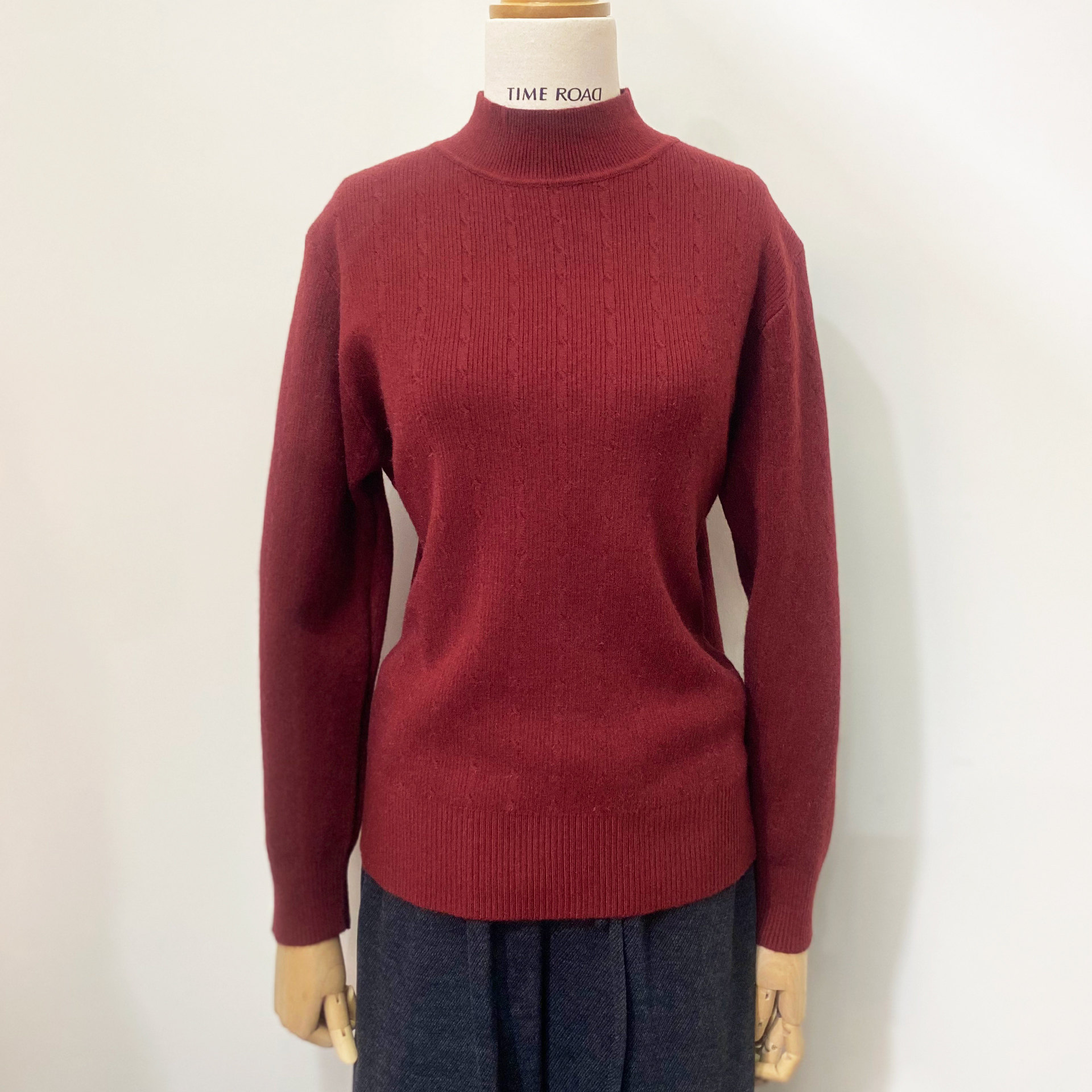 汤米诺半高领毛衣女冬显廋打底衫