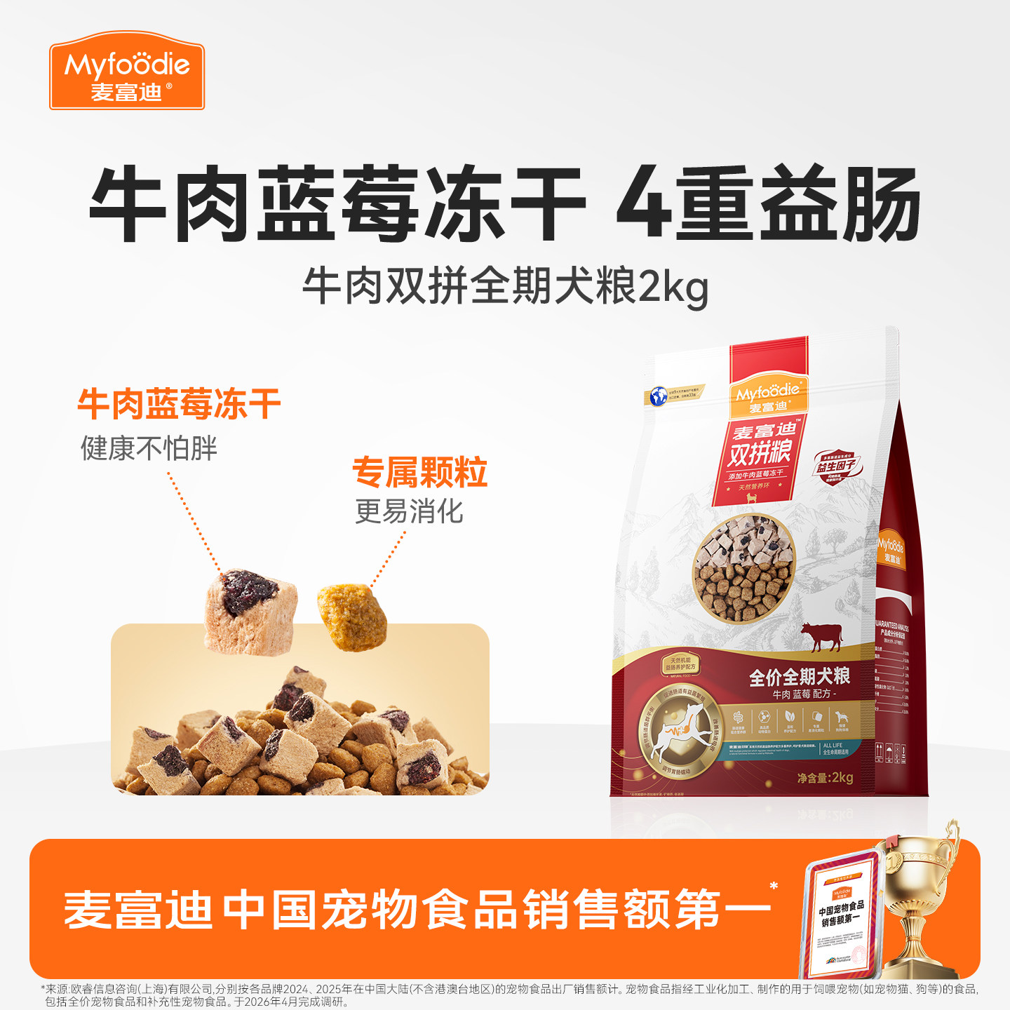 麦富迪狗粮牛肉双拼成幼犬图片