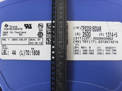 全新原装 TPS2051BDGNR 丝印2051B 贴片 MSOP8 负载驱动器
