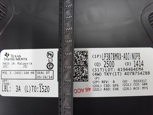 原装稳压芯片 LP3878MR-ADJ LP3878MRX-ADJ SOP-8 丝印3878MRADJ