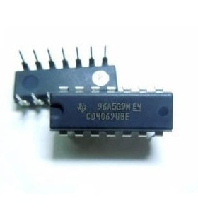 10个原装进口 直插 HEF4069 HCF4069UBEY CD4069UBE DIP-14
