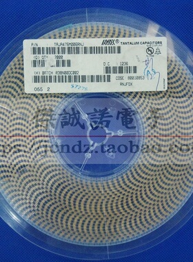 贴片钽电容 A型 6.3V 47UF 20% TAJA476M006RNJ 全新原装