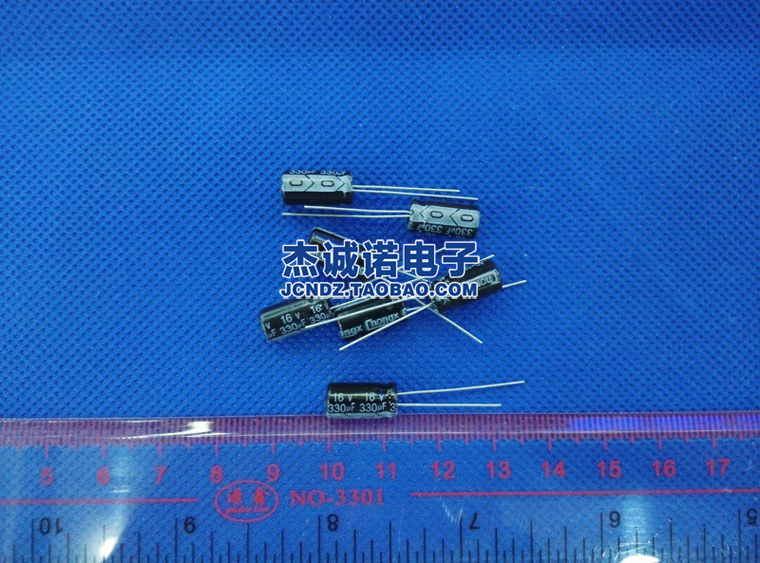 16V330UF 电解电容 330UF/16V 6*11MM 100个