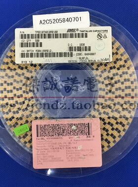 贴片钽电容 TPSD107K010R0100 D 10V 100UF 低阻抗 原装现货