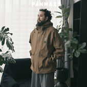 春秋冬户外休闲连帽夹克棉服多口袋工装 PANMAX潮牌大码 男装 外套
