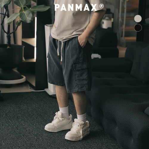 牛仔五分裤PANMAX大码男复古
