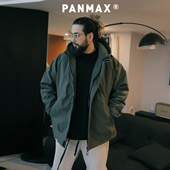 冬连帽加大工装 PANMAX大码 潮牌男装 棉服外套夹克保暖宽松防风