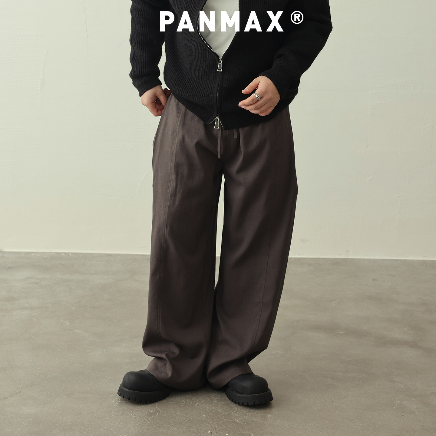 垂感百搭阔腿裤PANMAX大码男