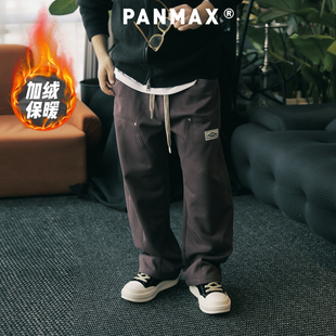 PANMAX大码潮牌男装新款高棉运动裤立体剪裁加肥加大休闲裤卫裤男