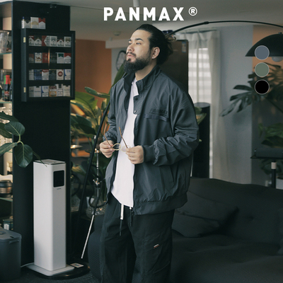 PANMAX大码潮牌男装2025年秋季新款潮酷立领休闲机车加大夹克外套