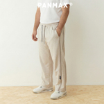 PANMAX潮牌大码男装春秋卫裤运动线条宽松日常裤机能风直筒卫裤