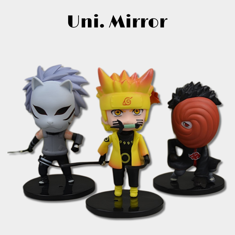 火影忍者动漫鸣人卡卡西鼬带土手办公仔模型摆件卡通潮玩学生