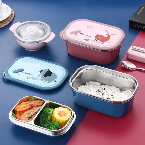 304不锈钢保温饭盒小学生专用