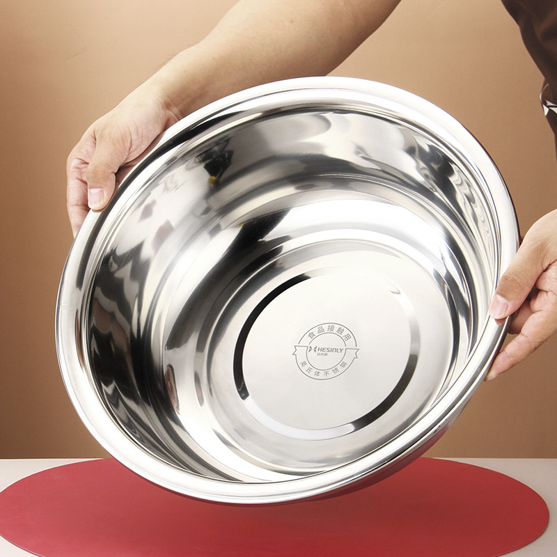 加厚不锈钢脸盆打蛋盆料理盆圆盆