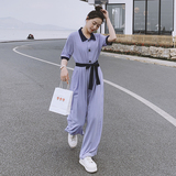 现货！！2022夏新高腰宽松阔腿连体裤AD32-P105K158，女装休闲裤，浙宝107