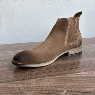 2026秋冬复古厚底沙漠靴男日系切尔西靴英伦套筒马丁靴高帮大黄靴