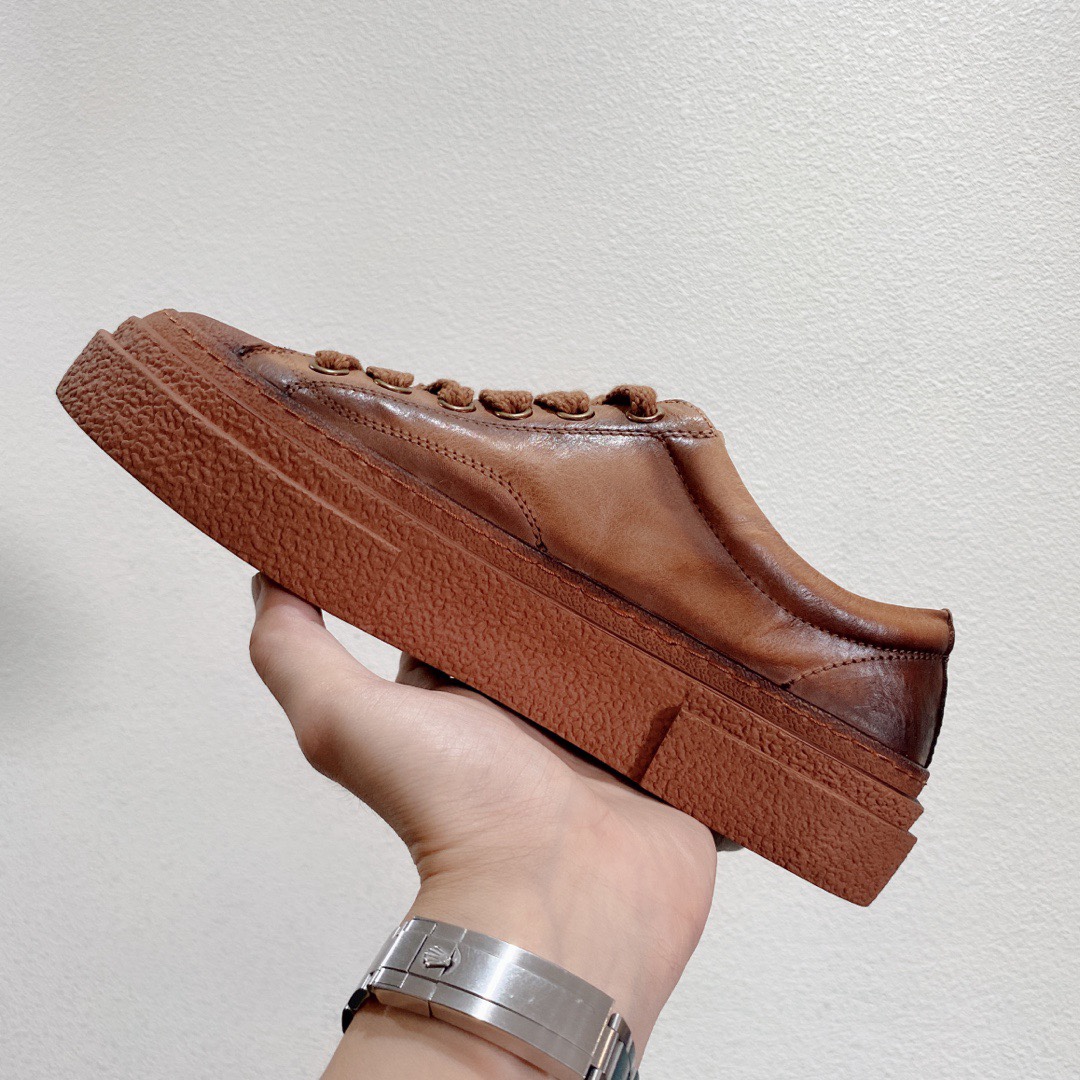 厚底男士休闲板鞋复古小皮鞋单鞋