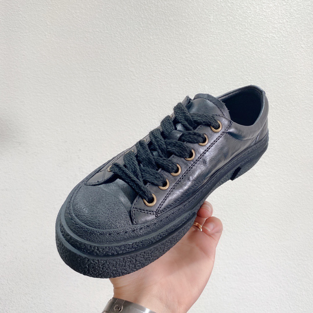 厚底黑色皮鞋透气英伦板鞋潮男鞋