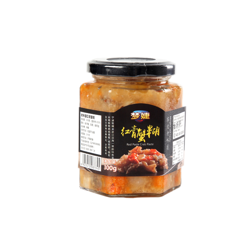 梦婕纯手工红膏蟹糊300g新鲜腌制