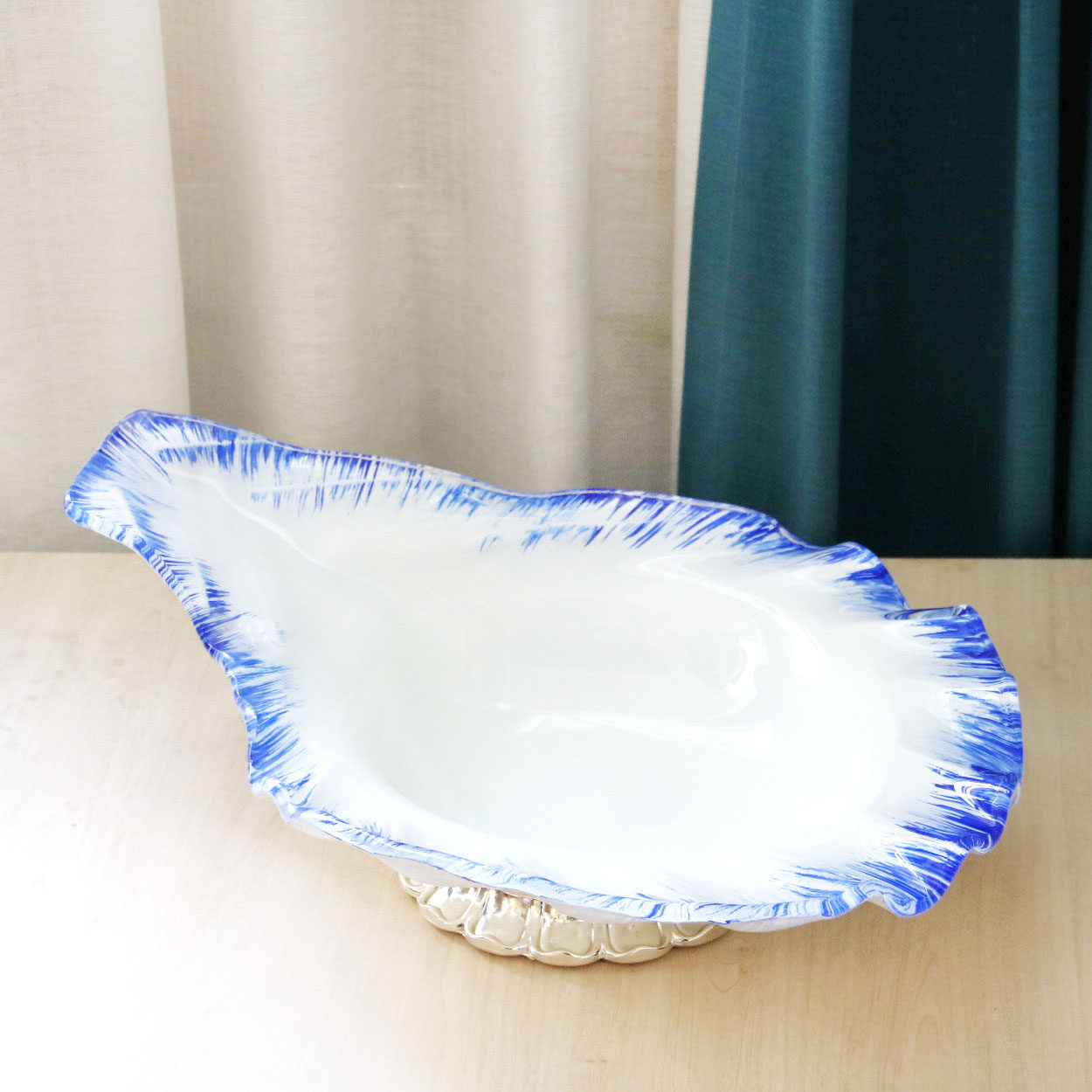 高端刺身盘海鲜姿造盘三文鱼冰盘自助餐展示盘子干冰摆盘日料餐具