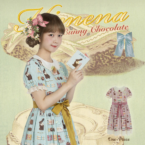 himena现货日常复古巧克力兔子