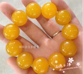 云南天然黄玉玛瑙手链冰种缅甸加宽黄玉龙色飘花玉镯手串男女证书