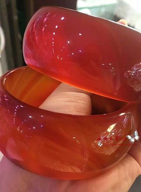 天然加宽手镯正品玉髓玛瑙时尚