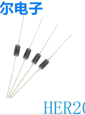 厂家直销 HER204 直插快恢复二极管 MIC品牌 DO-15封装 品质保障