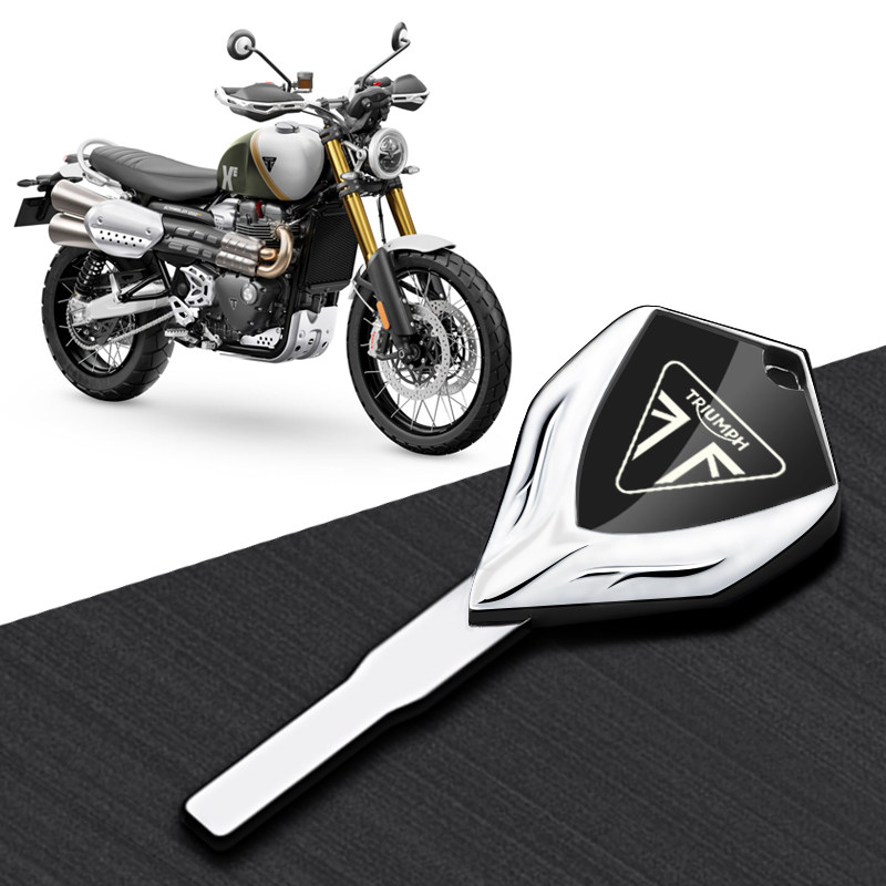 适用于凯旋Scrambler400X(C400X)/1200x/xc/xe摩托车全金属钥匙胚