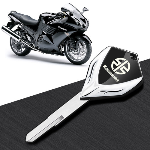专用川崎NinjaZX-6R/ZX-7R/ZX-9R/ZRX1100/ZR-7摩托车金属钥匙胚