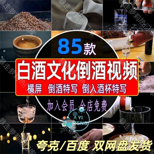 白酒文化倒酒酒厂生产酿酒酿制工艺宣传片特写倒入酒杯视频素材