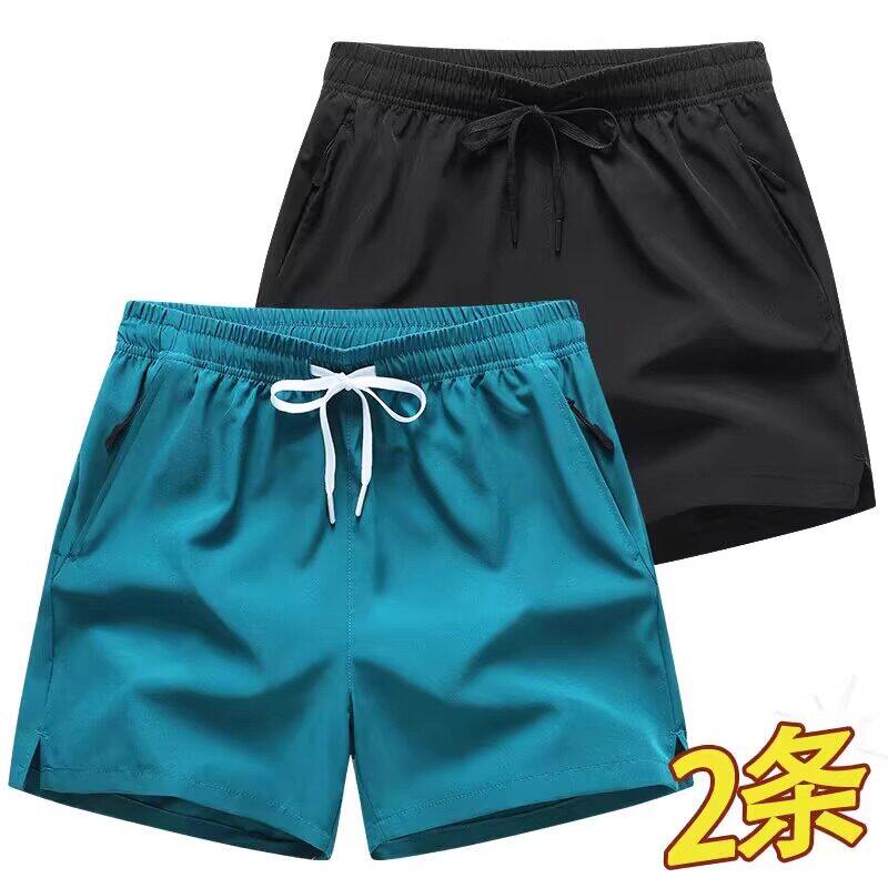 专柜清仓夏季冰丝三分裤男宽松休闲裤马拉松跑步健身速干运动短裤