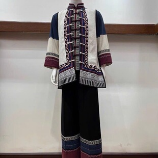 服饰刺绣少数民族男款 绣姑新款 凉山写真云南男装 旅拍套装 彝族服装