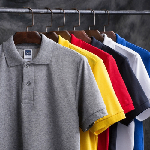 【小白家】日系纯色短袖polo衫男女夏翻领t恤大码保罗衫团体定制