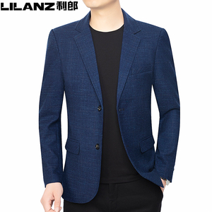 利郎男装2023春秋季新款西服外套中青年男士修身免烫薄款小西装男