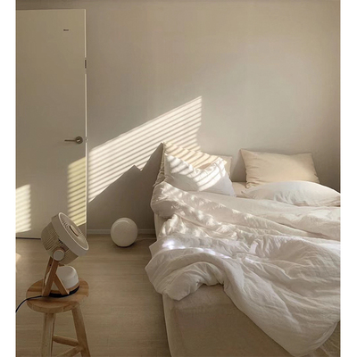 奶茶三寸日光 /ins原木色/素色针织棉纯棉床单床笠四件套原白被套