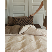 塔可夫帕 尼 retro中古肌理感华夫格全棉床单四件套全棉被套床笠