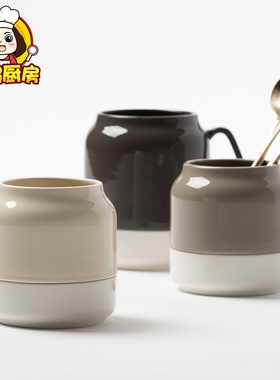 韩国tackaon陶瓷沥水筷子筒厨房筷子勺子叉子收纳筒盒子餐具家用