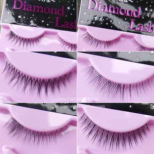 1对 限量日本diamond lash 透明梗 dl46179 3d交叉款假睫毛