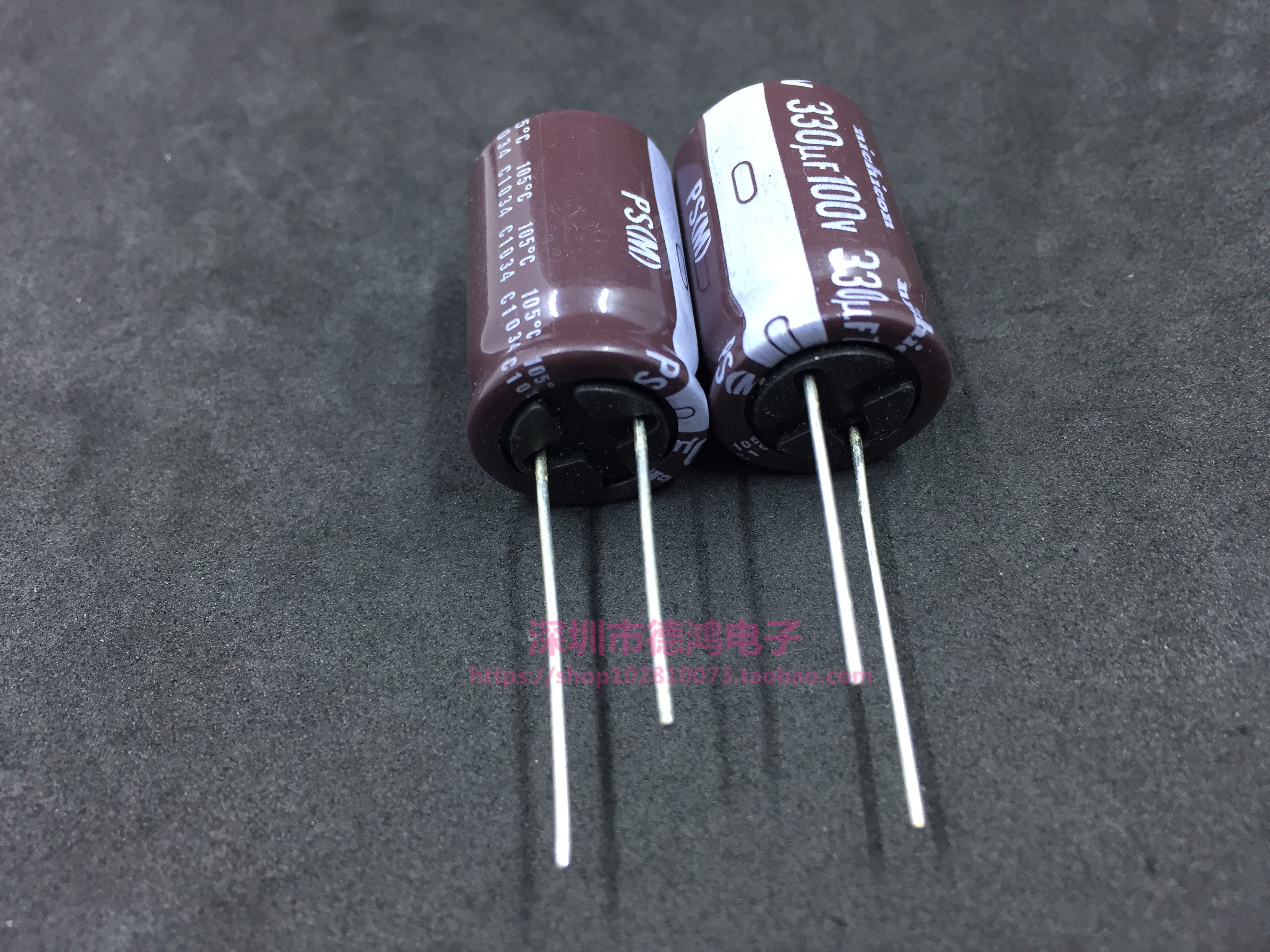 进口原装 100V330UF 16X25尼康PS系列 330UF100V高频一包50个