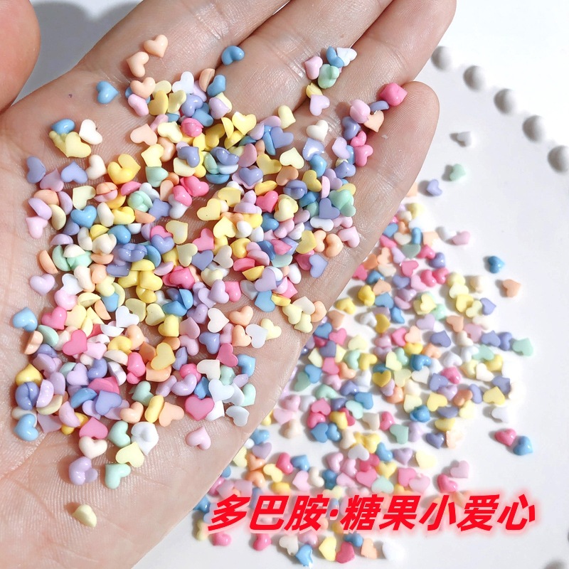 彩色多巴胺糖果爱心钻